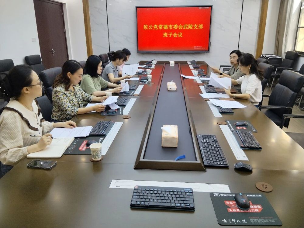 武陵支部第三季度支部班子会议